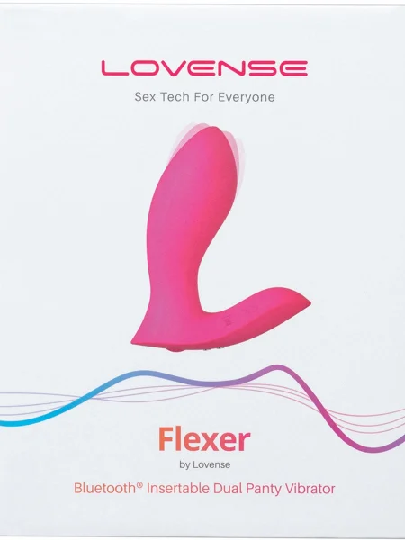 Lovense Flexer App Enabled Silicone Waterproof Rechargeable Hands Free Panty Vibrator