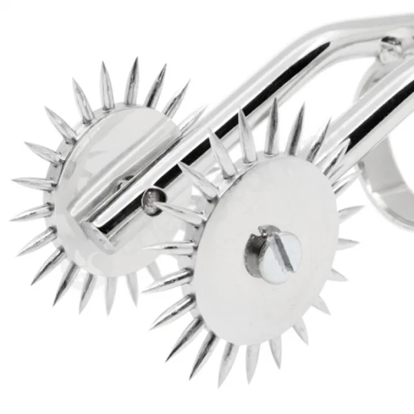 Sinister Steel Finger 2 Wheel Spiked Pleasure Pinwheel
