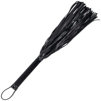 Bondara Restrain Me Black Velvet Flogger 17 Inch