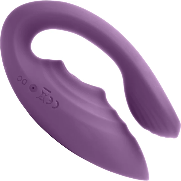 Tracy’s Dog Nina Dual Stim Vibrator With Clitoral Tapper, Flexible Internal Stimulator & Remote - Purple