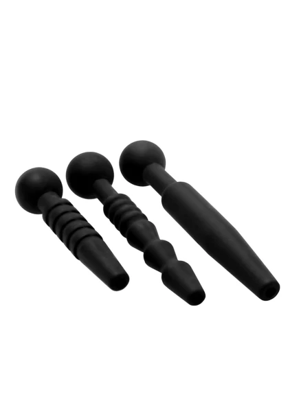 Dark Rods 3 Piece Silicone Penis Plug Set