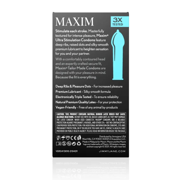 MAXIM Ultra Stimulation Condoms - 12PK