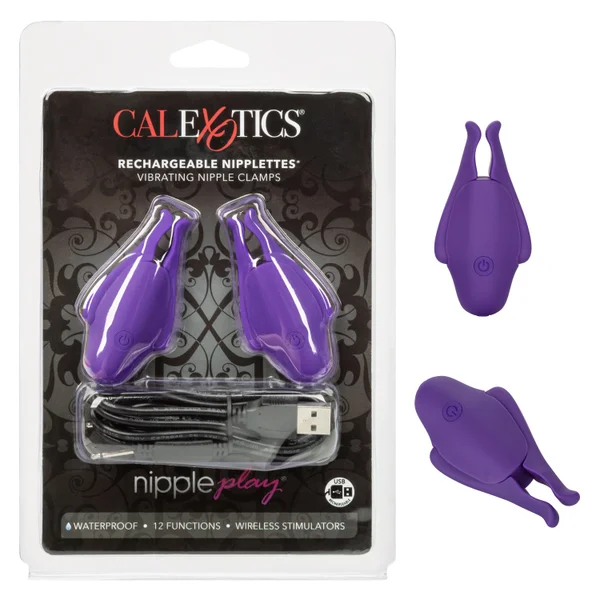 Nipple Play Rechargeable Nipplettes - Purple — image 12 of 18