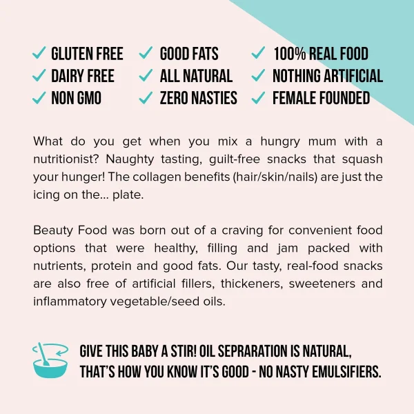 Beauty Food Peanut Nutter Nut Butter with Collagen