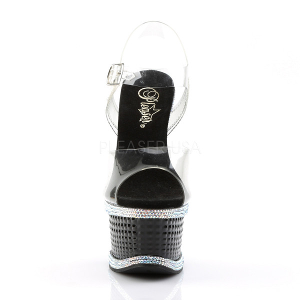 6 1/2 inches Heel, 2 1/2 inches PF Ankle Strap Sandal w/RS Detail — image 6 of 8