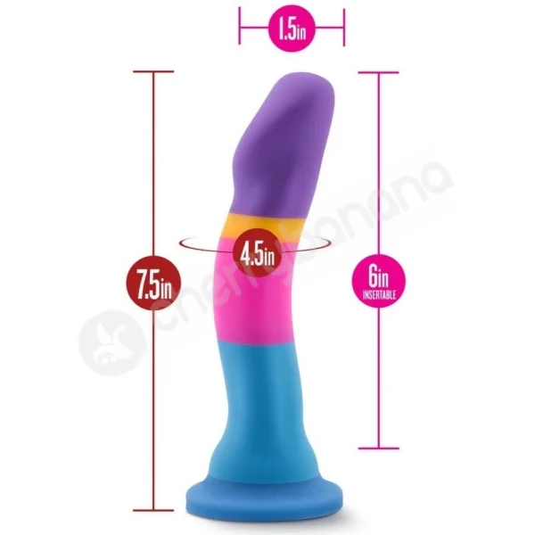 Avant D1 Hot N Cool Soft Dildo With Curved Shaft & Broad Head
