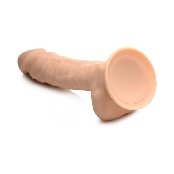 Fleshstixxx Vibrating Rechargeable Dong 8 In. Light — image 9 of 13