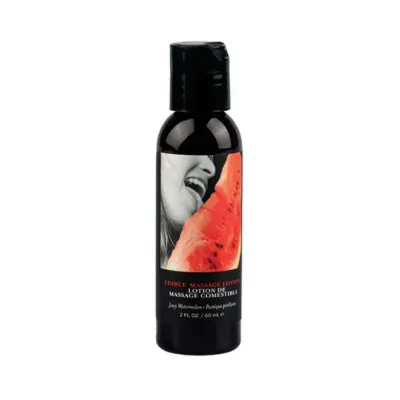Earthly Body Edible Massage Lotion Watermelon 2 Oz