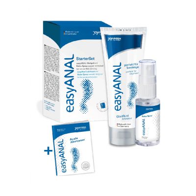 EasyANAL StarterSet Lubricant 80 ml Relax Spray 30 ml Book Sex Lube