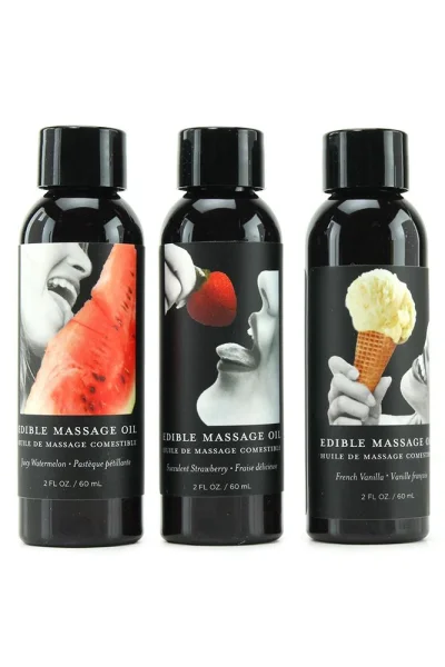 Hempseed Edible Massage Oil Gift Set | 2oz x 3