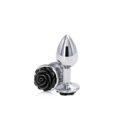 Rear Assets Black Rose Anal Plug by NS