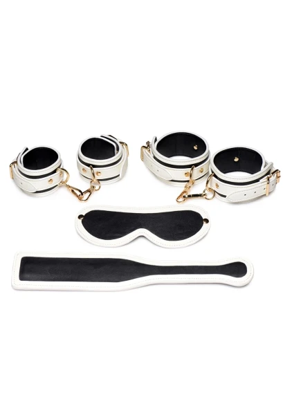 Kink in the Dark Glowing Cuffs, Blindfold and Paddle Set