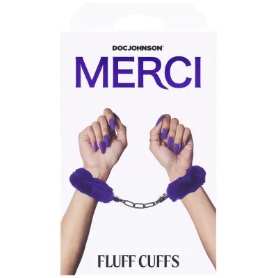 Merci Fluff Cuffs Violet