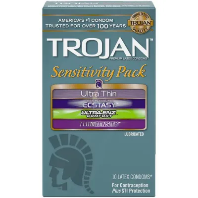 Trojan Sensitivity Variety Pack of Condom 4 Types of Condoms