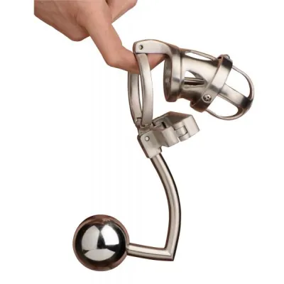 The Deluxe Extreme Chastity Cage With Accessories