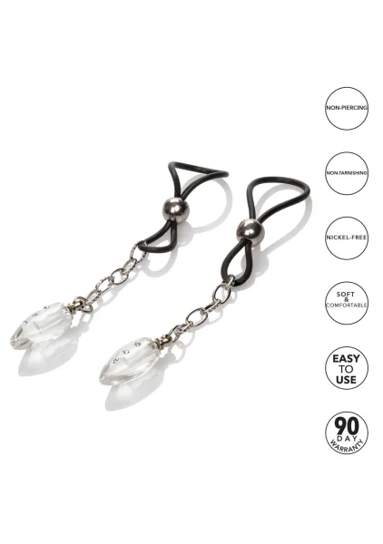 Nipple Play Non-Piercing Nipple Jewelry - Crystal Teardrop