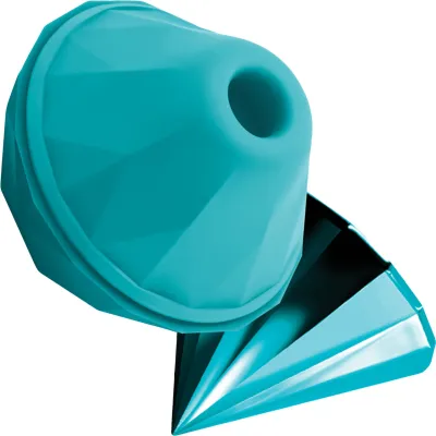 Sugar Pop Jewel Rechargeable Silicone Pressure Wave Clitoral Stimulator Teal