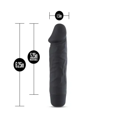 Silicone Willy s Maverick 6 25 Inch Vibrating Dildo Black