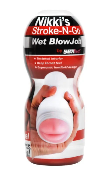 Nikkis Stroke-N-Go Wet Blowjob Stroker