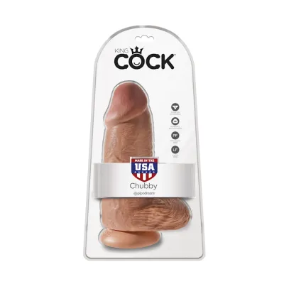 King Cock Chubby Suction Cup Dildo Tan 9 Inch