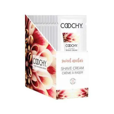 Coochy Shave Cream Sweet Nectar 15 ml Foils 24 Count Display
