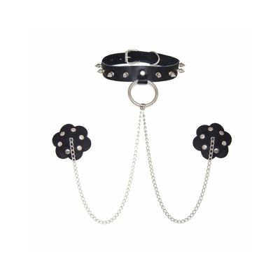 Neva Nude Pasty With Collar And Chain