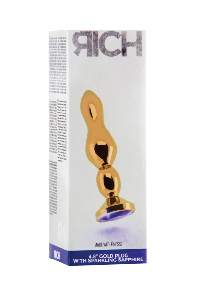 Rich R4 - Gold Plug - 4.8 Inch - Purple Sapphire