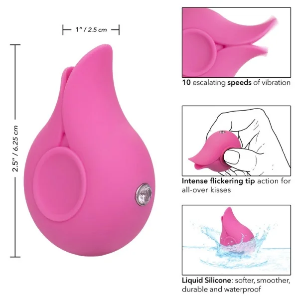 LuvMor Kisses Rechargeable Silicone Waterproof Clitoral Vibrator By CalExotics
