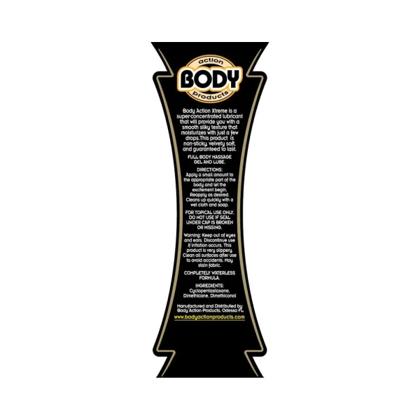 Body Action Extreme Glide Silicone Lubricant 8.5 Fl Oz