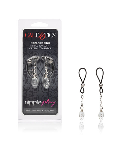 Nipple Play Non-Piercing Nipple Jewelry - Crystal Teardrop