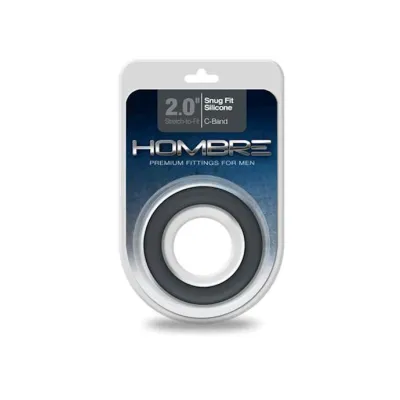 Hombre Snug fit Silicone C band Charcoal Black Black