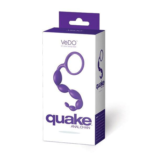 QUAKE Non-Vibrating Silicone Anal Chain Beads by VeDO