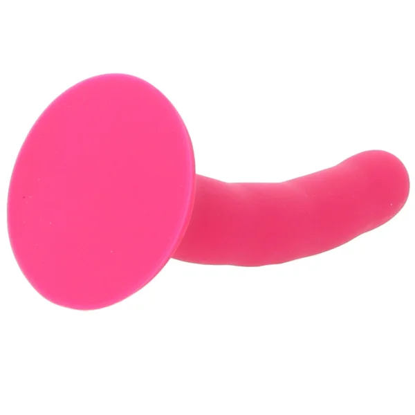 Please  5.25" Silicone Harness Compatible Dildo By Sportsheets - Pink