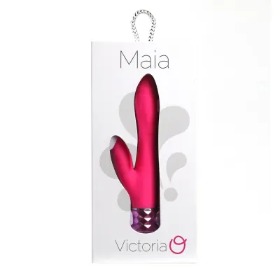 Victoria Crystal Gem Dual Vibrator Pink