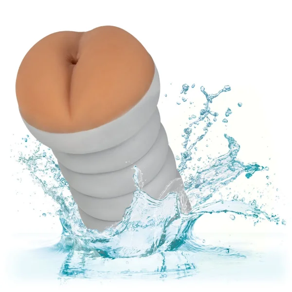 Gripper Ribbed Tight Ass Brown Masturbator