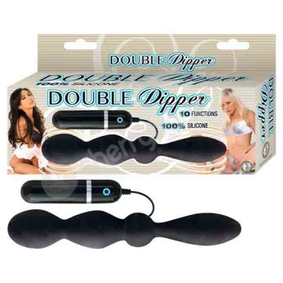 Black Double Dipper Vibrator