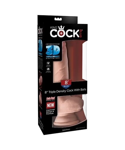 King Cock Plus Triple Density Fat Cock with Balls
