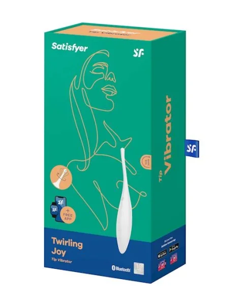 Satisfyer Twirling Joy - White - 7 Inch