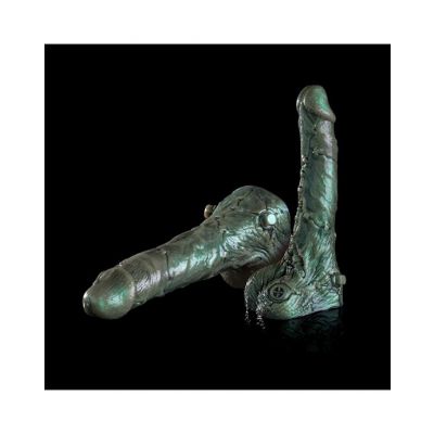 Fleshlight Freaks Frankenstein Silicone Dildo Green 10 2 Inch