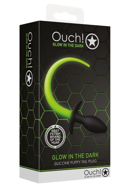 Ouch! Glow In The Dark Puppy Tail Plug