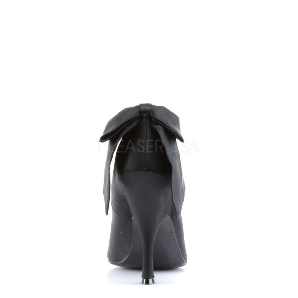 BOMBSHELL-03 - 4 1/2" Heel Pump W/ Large Satin Bow At Back — image 8 of 8