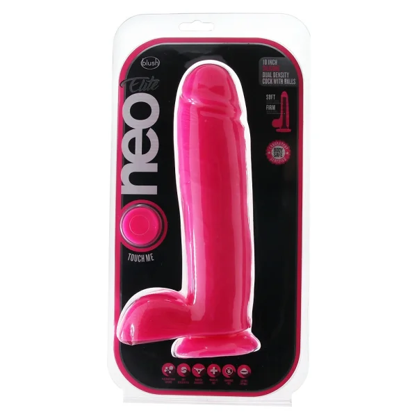 Neo Elite 10 Inch Dual Density Silicone Cock