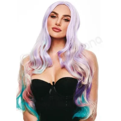 Pleasure Wigs Ella Wig Pastel Rainbow Synthetic Hair