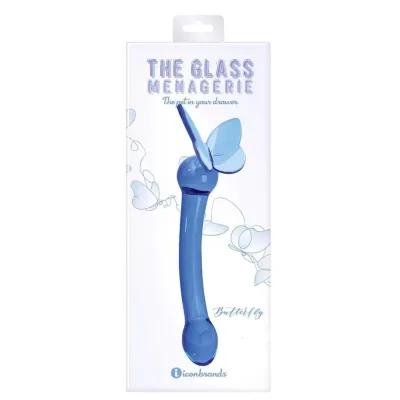 Glass Menagerie Butterfly Glass G Spot Dark Blue