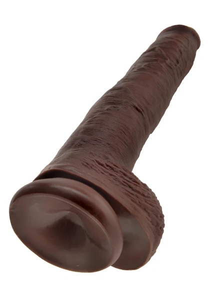 King Cock 14" Suction Cup Dildo With Balls - Vanilla