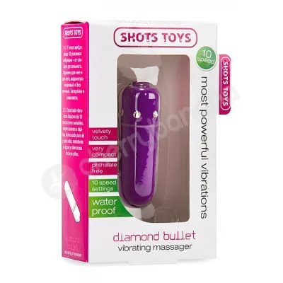 Shots Toys Purple Diamond Bullet Vibrator