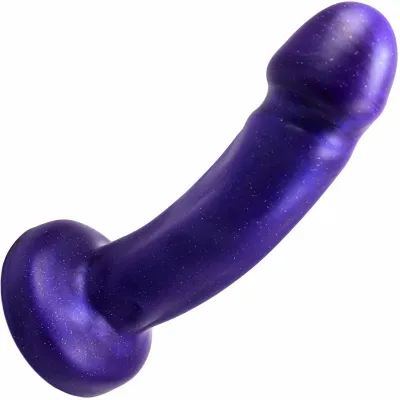 Splendid Dual Density Silicone Dildo By Uberrime Small Orchid