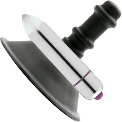 Goliath Super Soft Silicone Dildo With Suction Cup Bullet Vibe by Tantus Amethyst