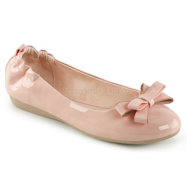 Round Toe Foldable Flats W/ Bow