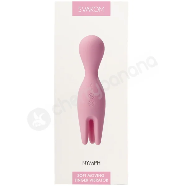 Svakom Nymph 2 in 1 Pink Silicone Foreplay Couples Vibrator